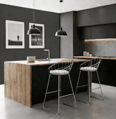 Lot de 2 tabourets de bar...