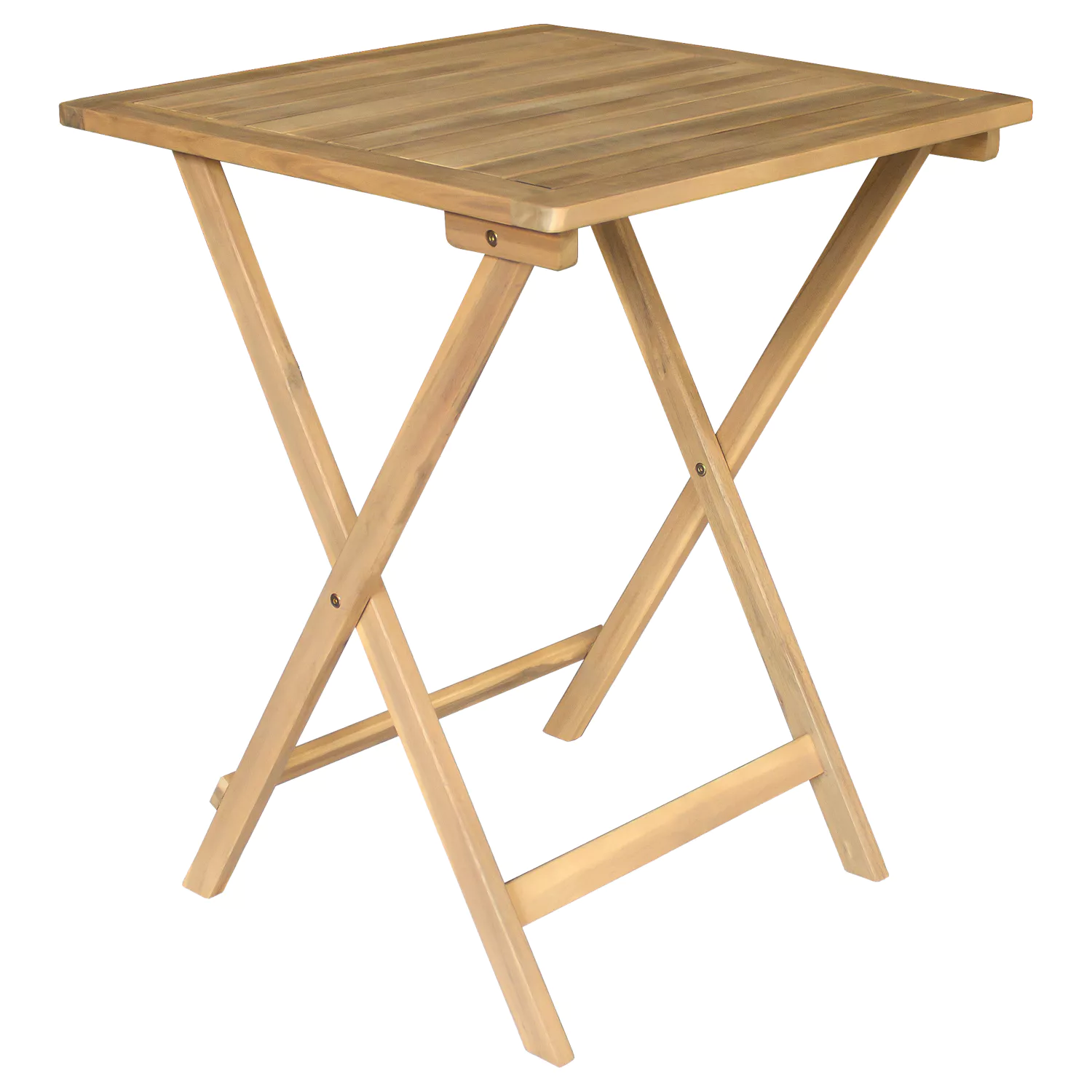 Set da tavolo e sedie per 2 posti in acacia e cuscini grigi BENAGIL