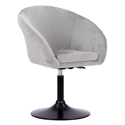 Tabouret de bar en velours gris GABIN