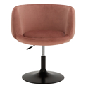 Tabouret de bar en velours rose NOLAN