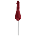 Parasol droit HAPUNA rond 2,70m de diamètre rouge