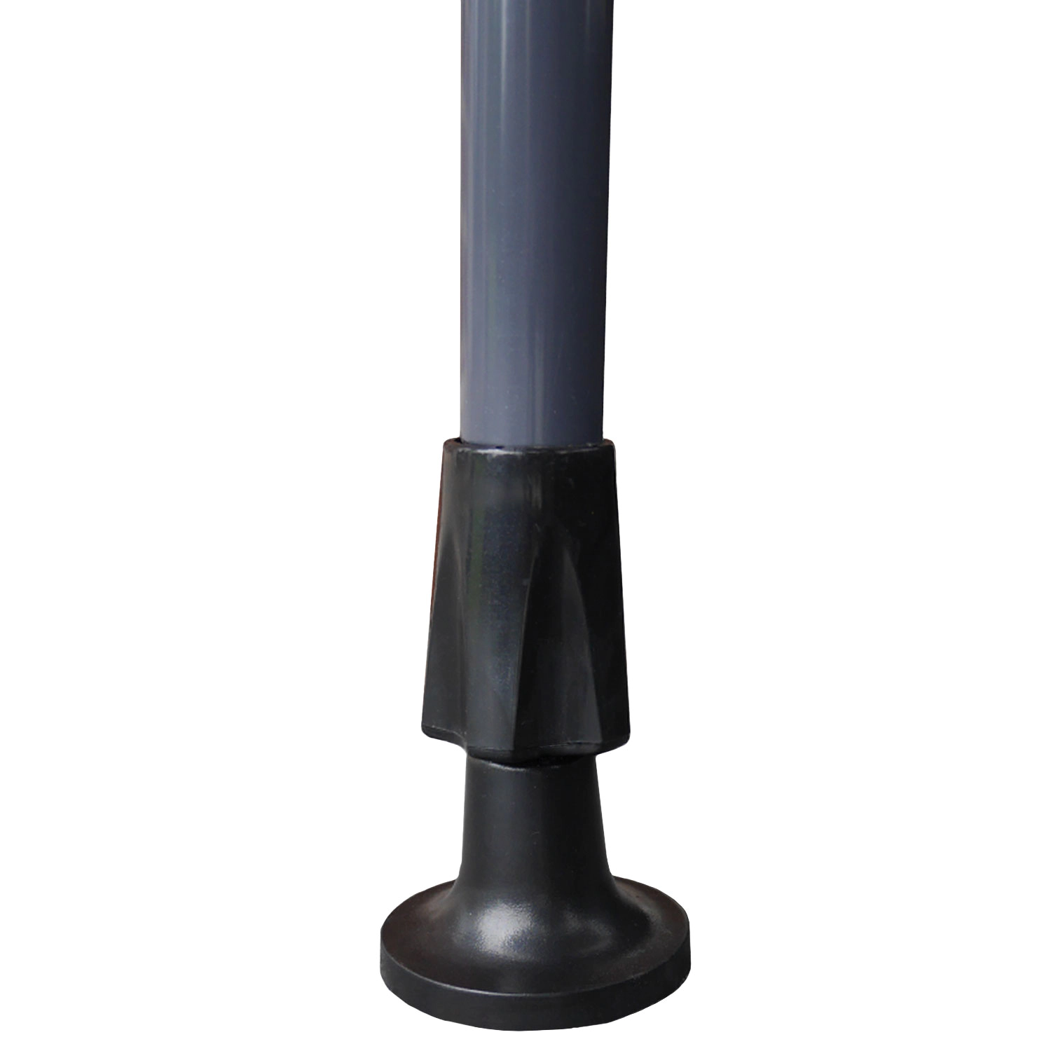 Toldo de varanda CHENE 2 × 1,2m - Tecido cinzento e armação cinzenta