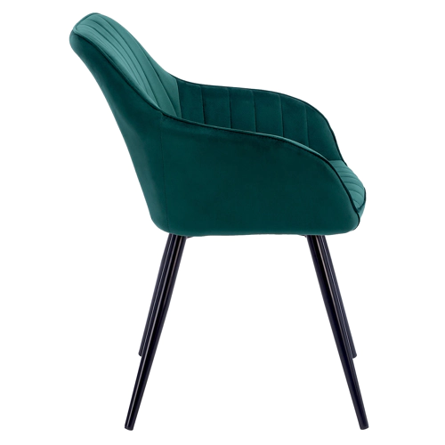 Cadeira de veludo verde...
