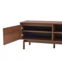 Meuble TV en bois foncé 120cm SARAH