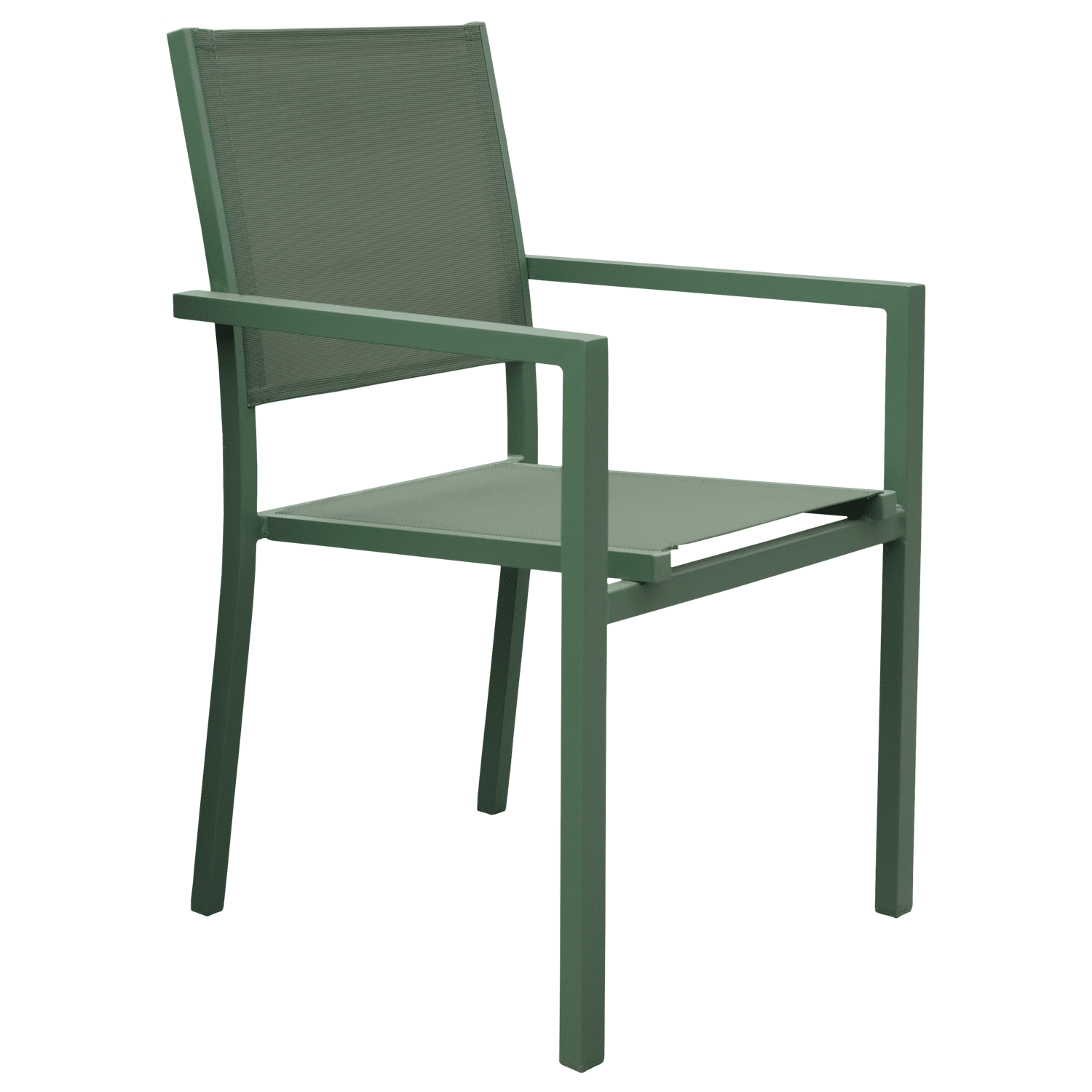 VENEZIA uitschuifbare tuinset 90/180 in saliegroen textilene 8-zits - saliegroen aluminium