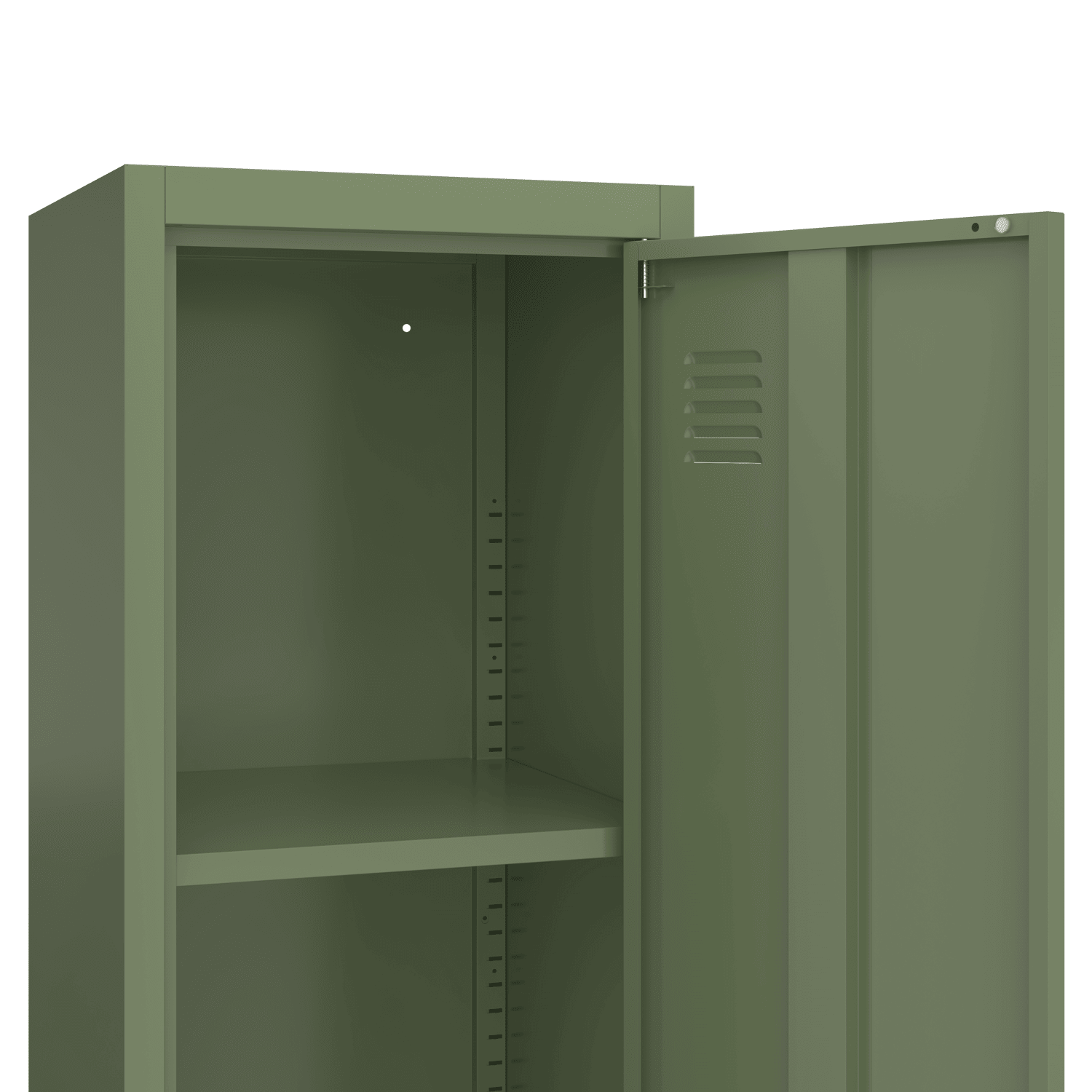 Armoire en métal 1 porte vert kaki