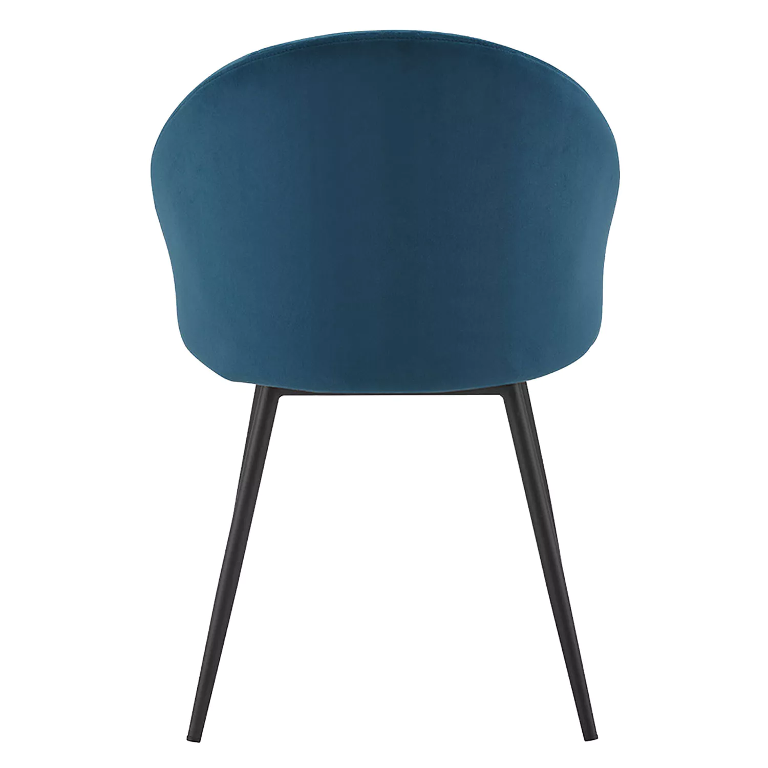 2er Set Vintage-Stühlen DIANE blauer Samt