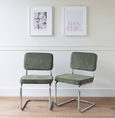 Lot de 2 chaises cantilever...