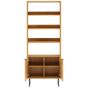 Libreria in legno con 4 ripiani e 2 ante STINNA