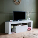 140cm wit LED TV-meubel DARYL