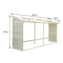 CERLAND - Abri bûches 203x114,5x410cm MEMPHIS XXL