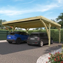 FOREST STYLE - Carport double en pin VICTOR MODERN