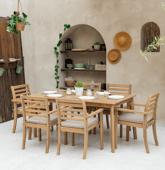 Salon de jardin en acacia 6...