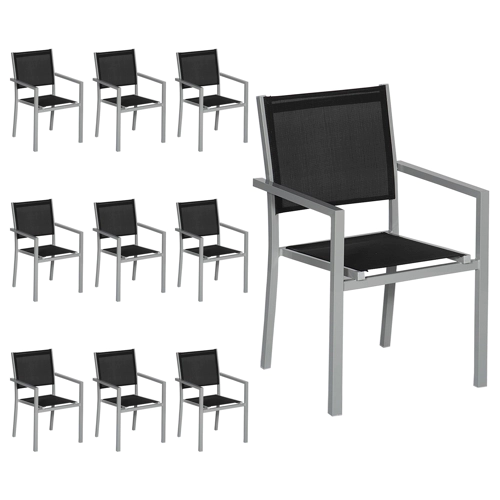 Conjunto de 10 cadeiras de...