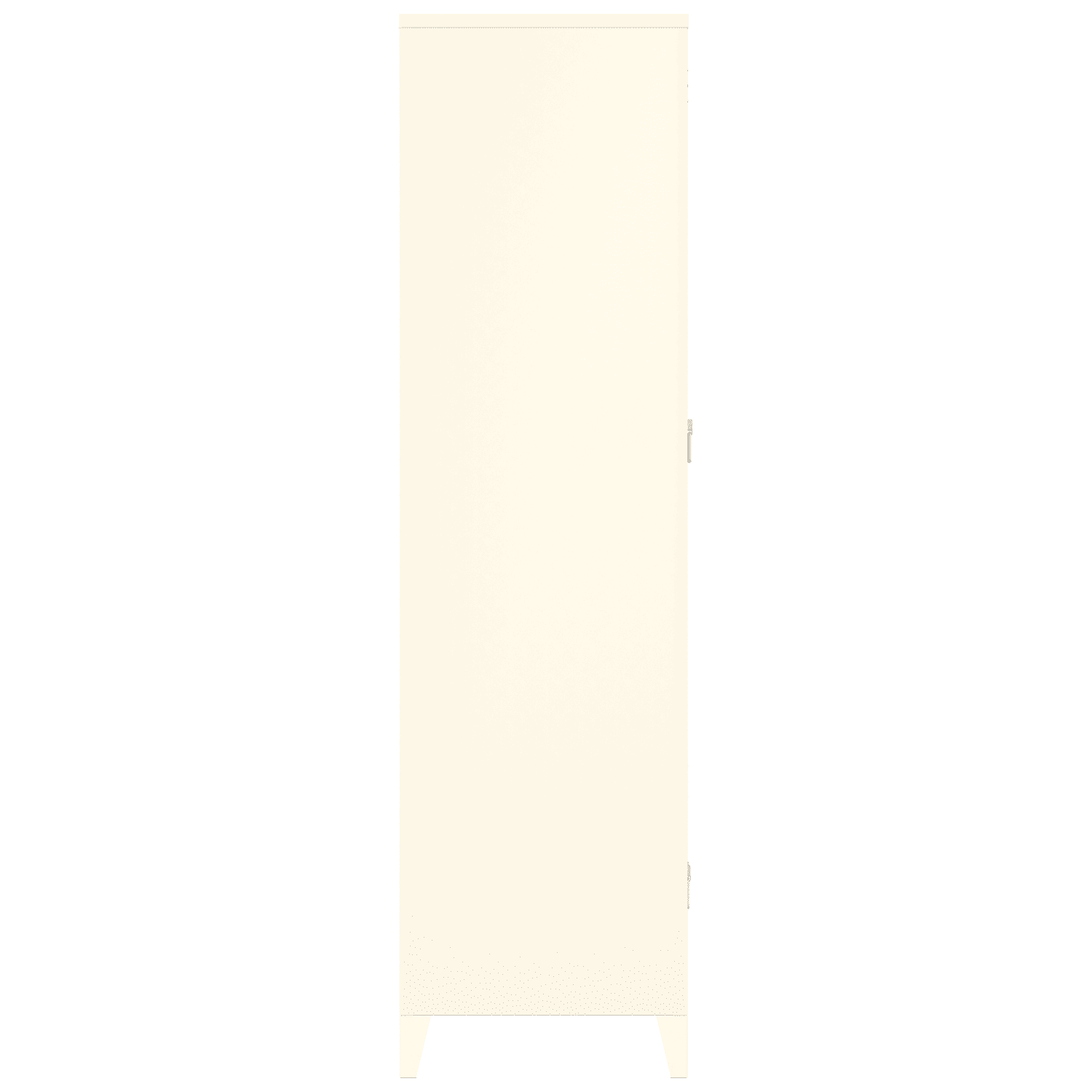 Armoire en métal 2 portes avec penderie blanche