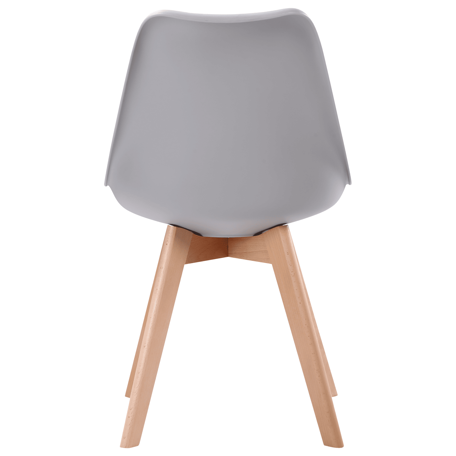 Pack de 2 sillas escandinavas color gris con cojín