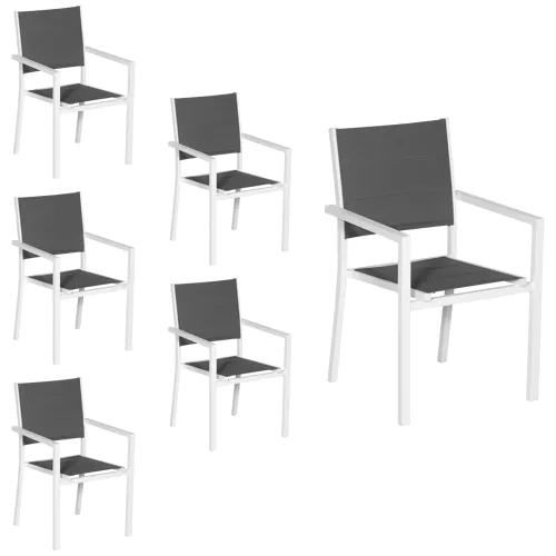 Set di 6 sedie imbottite in...