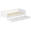 Letto per bambini 190x90cm bianco con cassetti ADAM