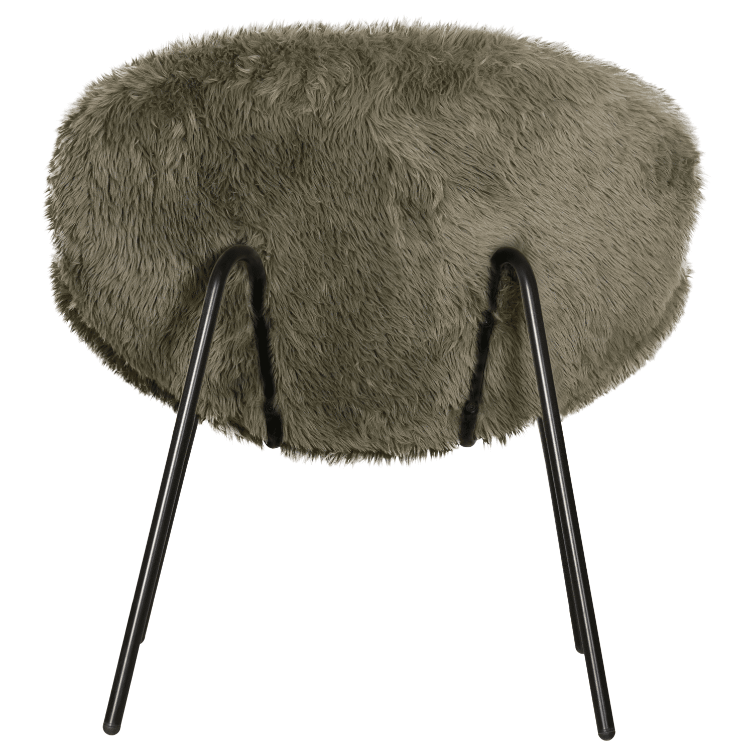 Fauteuil en fausse fourrure vert SACHA