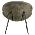 Fauteuil en fausse fourrure vert SACHA