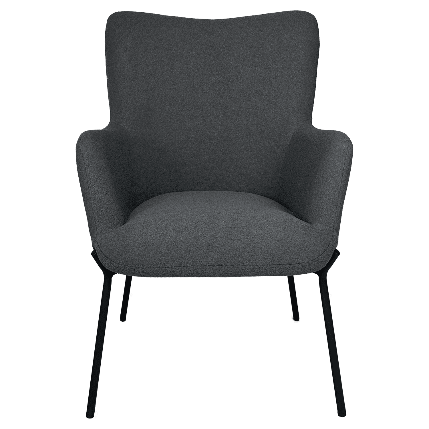 EIRA grijze fauteuil van lusstof