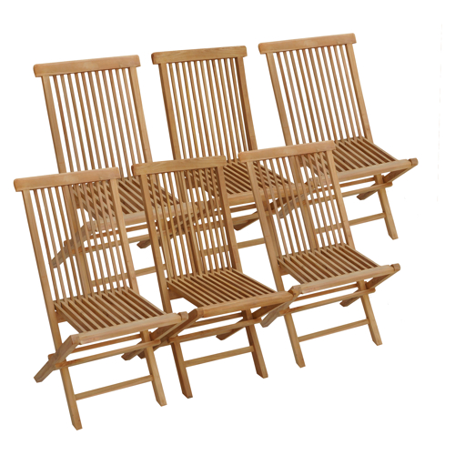 Lot de 6 chaises de jardin...