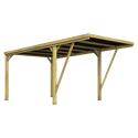 FOREST STYLE - Carport en pin VICTOR MODERN