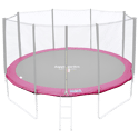 Umkehrbare Schutzmatte für Trampolin Ø370cm PERTH - grau/pink