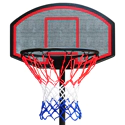 Cesto de basquetebol ajustável 165 a 205cm