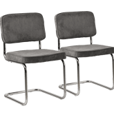 Lot de 2 chaises cantilever...