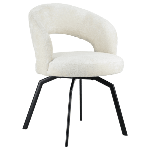 Silla de chenilla beige EHBA