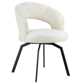 Sedia in ciniglia beige