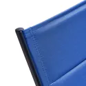 Lettino in textilene blu scuro - alluminio antracite