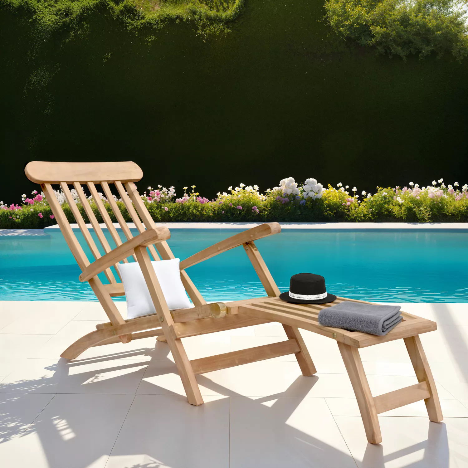 Sedia a sdraio LOMBOK in teak