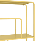 Console design en métal jaune