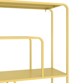 Console design en métal jaune