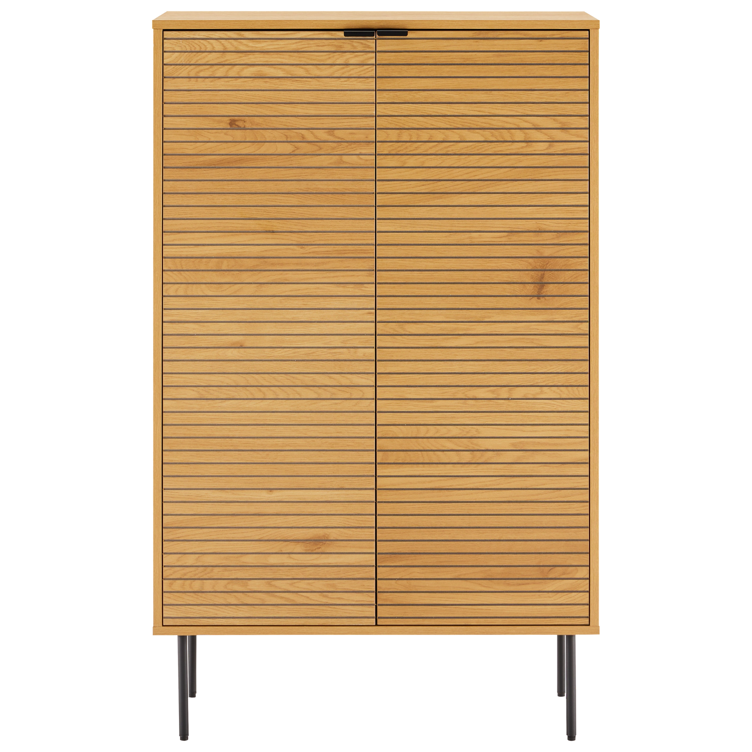 Geschirrschrank aus Holz, 2 Türen 80cm STINNA