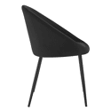 Lot de 2 chaises vintage DIANE velours noir