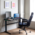 Fauteuil de bureau gamer noir et bleu LINK