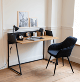 Bureau bois et noir