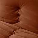 ANATOLE Divano letto a 3 posti in velluto terracotta
