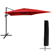 Parasol déporté carré 3x3m...