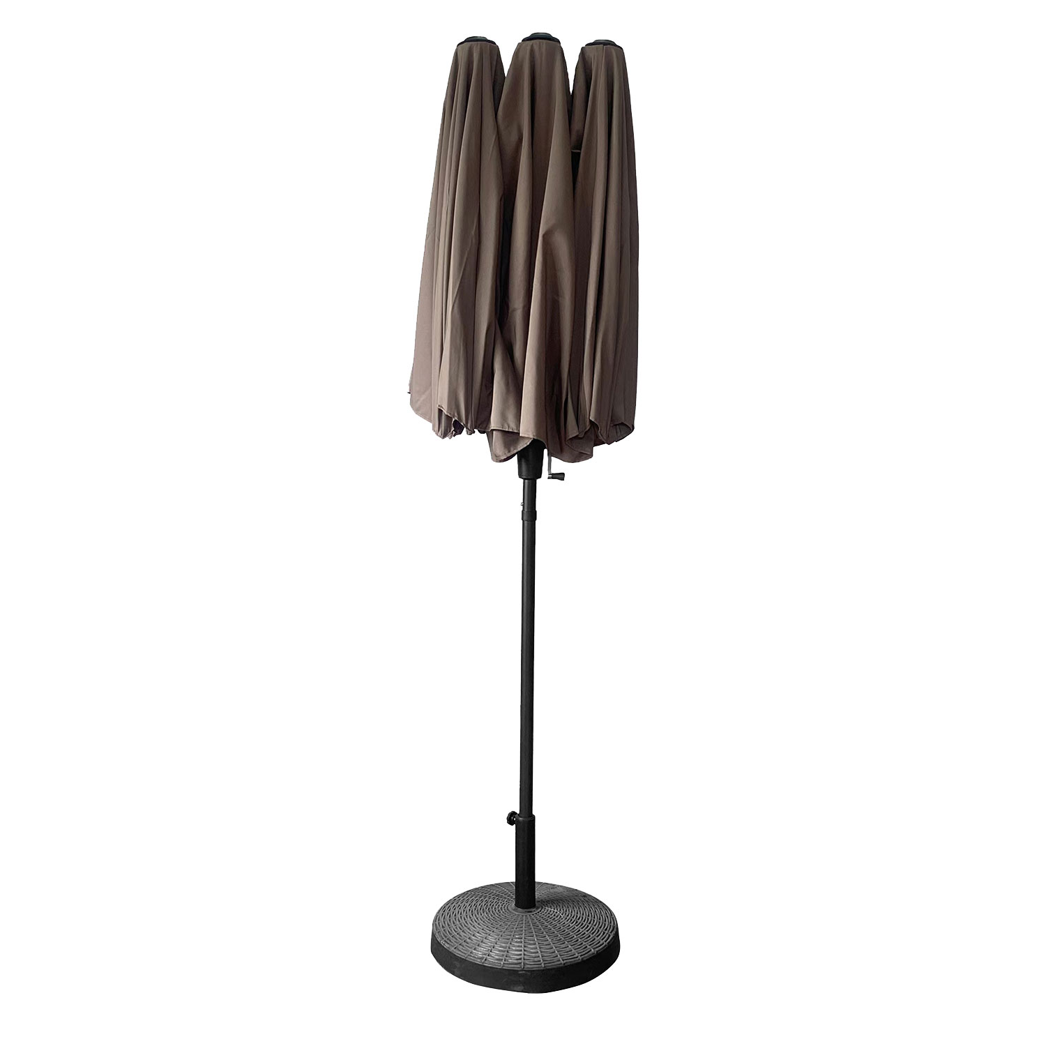 Parasol double 2x4m LINAI taupe