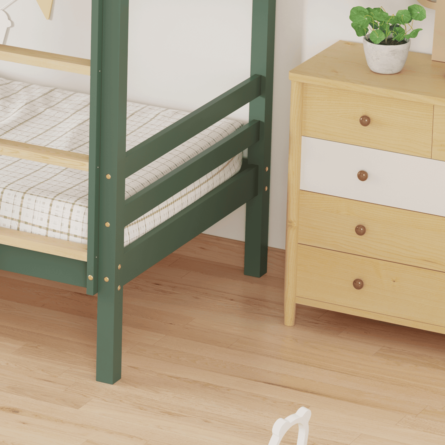 Letti a castello per bambini 190x90cm verde AMBRA
