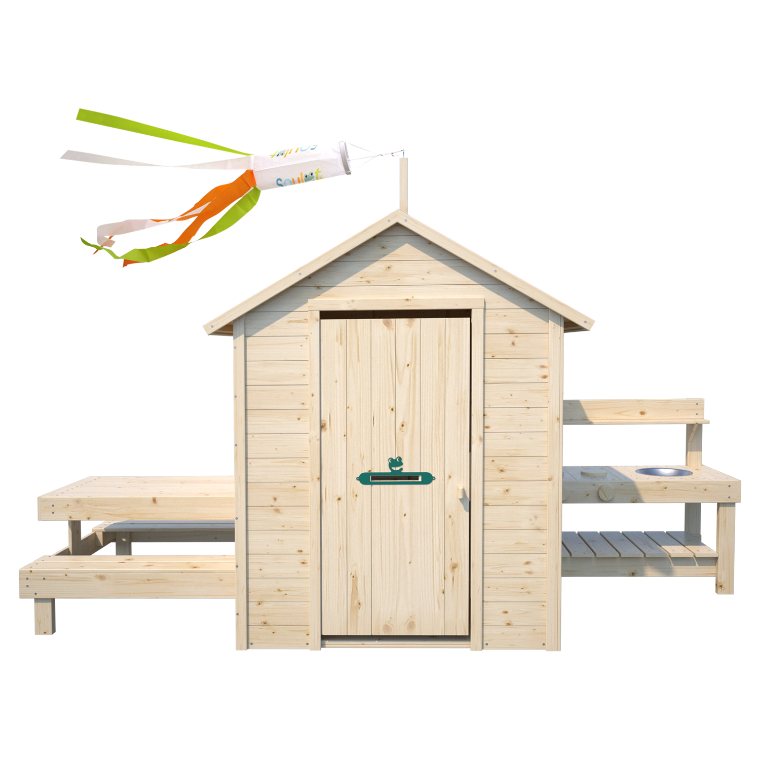 SOULET - Cabane en bois pour enfants BLANCHE