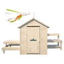 SOULET - Cabane en bois pour enfants BLANCHE