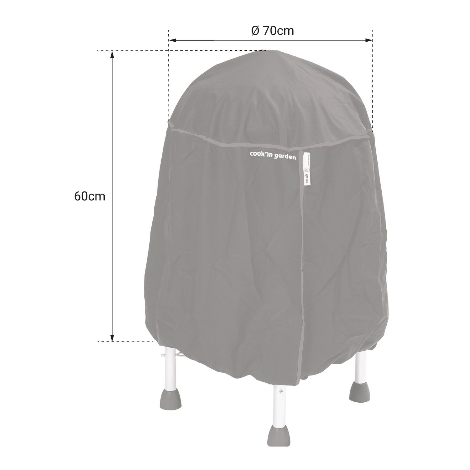 COOK'IN GARDEN - Housse pour barbecue boule