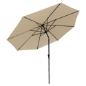 Gerader Sonnenschirm HAPUNA rund 3,30m Durchmesser beige