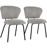 Lot de 2 chaises en velours...