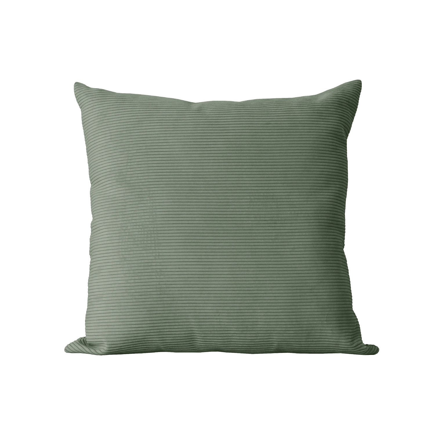 Cojín cuadrado 45x45cm de pana verde Dune